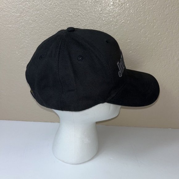 Jack Daniels Whiskey Brand Hat Cap Embroidered Black Strap back Adjustable - Picture 4 of 7